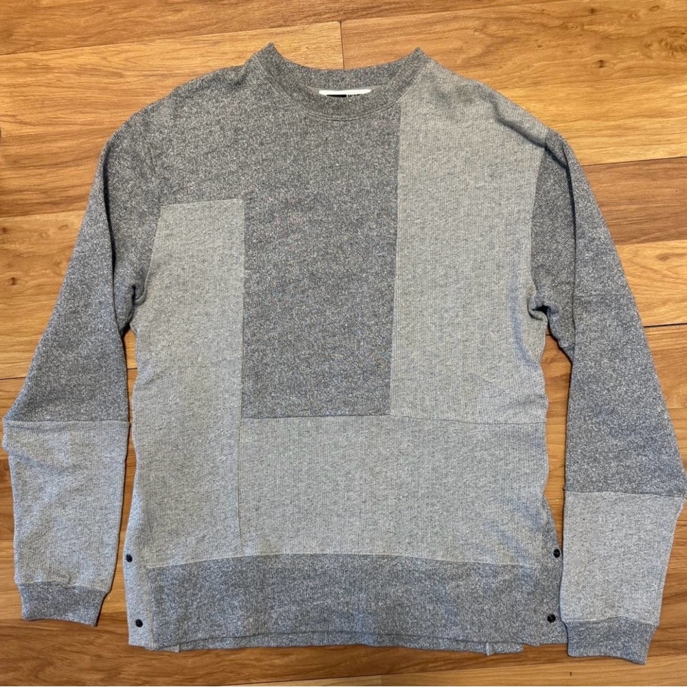 Alexander McQueen Gray Colorblock Sweatshirt